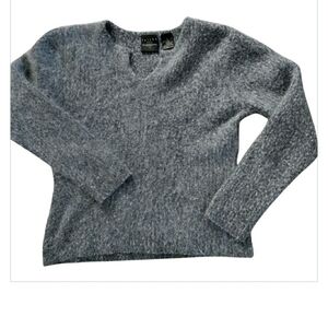 Vintage Tailor B Moss Alpaca Lambswool Fuzzy Knit Sweater